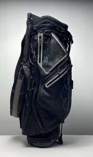 Sun Mountain 2017 55 LS Stand Bag Black 4-Way Divide Dual Strap Golf Bag