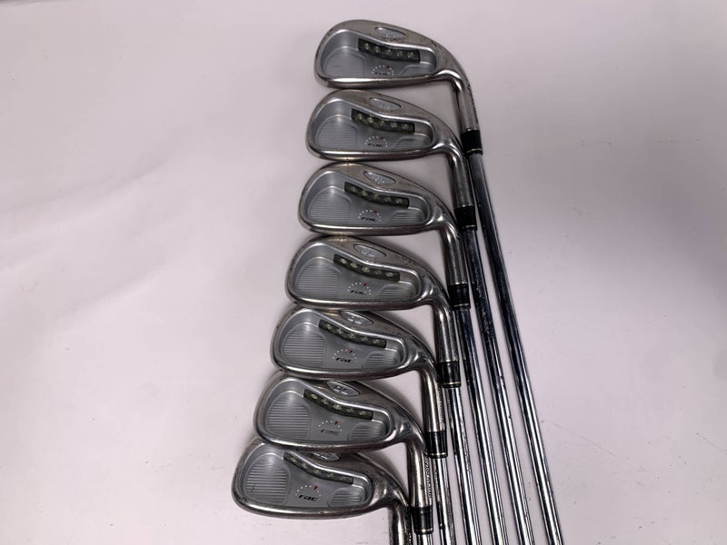 TaylorMade Rac OS Iron Set 4-PW T-Step Ultralite Regular Steel Mens RH