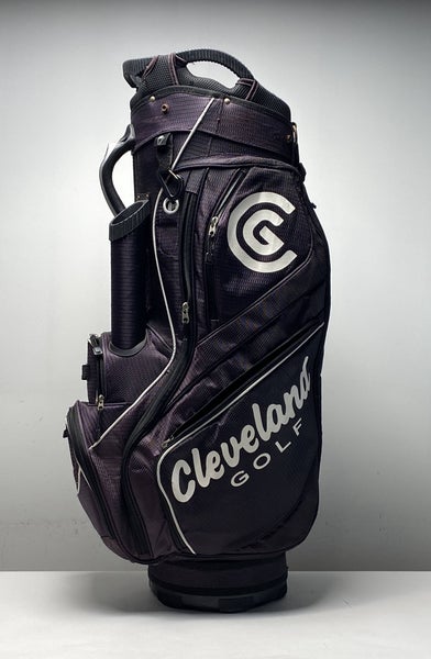 Cleveland Lightweight Cart Bag Black 14-Way Divide Single Strap Golf Bag