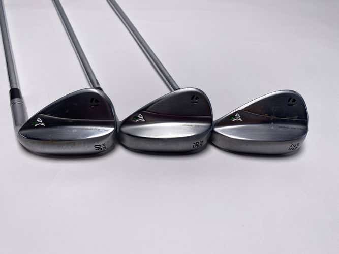 TaylorMade Milled Grind 4 Chrome Wedge Set 52*9 | 56*12 | 60*10 DG Tour Issue RH
