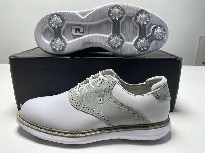 FootJoy Traditions Golf Shoes White Men's SZ 11 (57957)