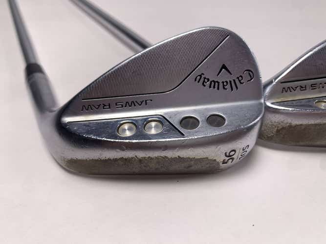 Callaway Jaws Raw Chrome Wedge Set 56* 10 | 60* 8 DG 115g Wedge Steel Mens RH
