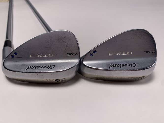 Cleveland RTX 3 Tour Satin Wedge Set 56* 11| 60* 9 DG Wedge Steel Mens RH