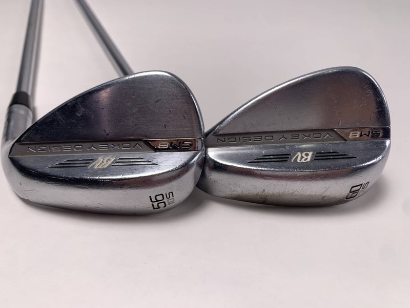 Titleist Vokey SM8 Tour Chrome Wedge Set 56* 10 |60* 10 Project X Mens RH +1"