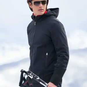 New! Bogner Jace Softshell Ski Jacket Men Black Lightweight Waterproof