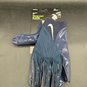 Nike Vapor Knit Football Receiver Gloves Blue MagniGrip Technology Adult Sz 4XL