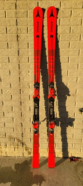 Atomic 187 cm Racing Redster G9 Skis With Bindings Max Din 16 (Used)