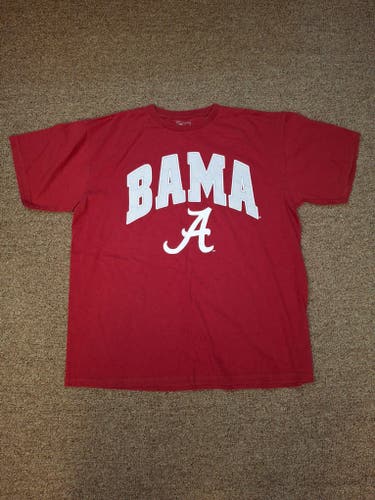 Alabama Crimson Tide Logo Mens Spell Out T-Shirt Sz Medium