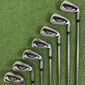 Cobra King Speedzone SZ One Length Iron Set 5-PW GW KBS Tour Regular Flex 37.25