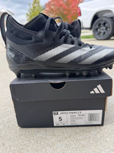 Unisex 5Y (Big Kids / Youth) Adidas adizero Mid Top Molded Cleats (New)