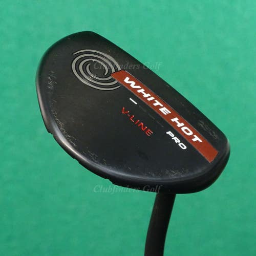 Odyssey White Hot Pro V-Line Black 35" Single-Bend Matte Black Shaft Putter