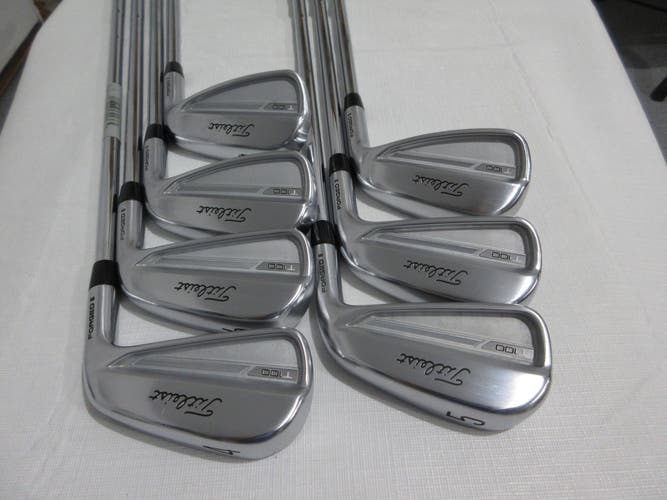 Titleist T100 23 Iron Set - 4-PW - AMT Tour White S300 Stiff Flex Steel