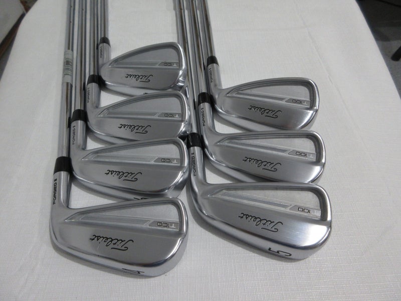 Titleist T100 23 Iron Set - 4-PW - AMT Tour White S300 Stiff Flex Steel