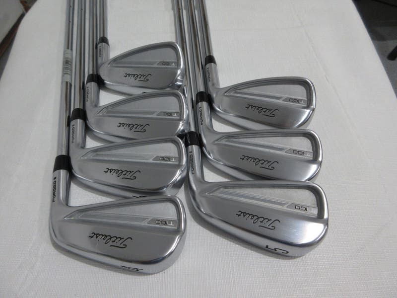 Set De Fers Titleist T100 2023 - 4 à PW - Shaft AMT Tour White S300 Rigide - Droitièr