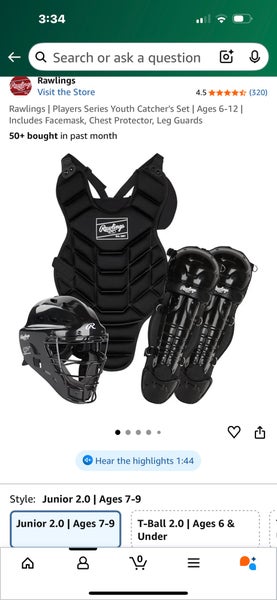 Rawlings Player 2.0  Series Catcher's Set (Used)