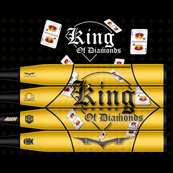 New 2025 Monsta King of Diamonds USA Slowpitch Softball Bat - 25oz.