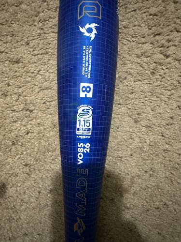 2026 DeMarini Voodoo One Alloy USSSA Certified Bat (-8) 21 oz 29" (New)