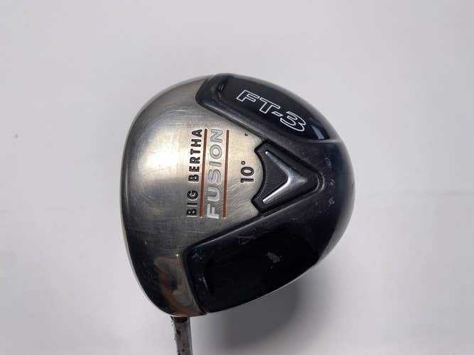 Callaway Fusion FT-3 Driver 10* Aldila NVS Orange 55g Stiff Graphite Mens LH