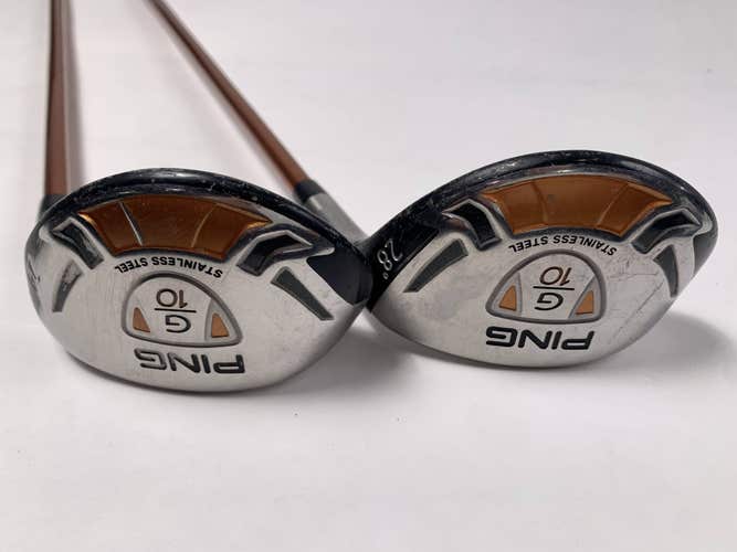 Ping G10  &  Hybrid Set 24* 28* TFC129 Senior Graphite Mens RH