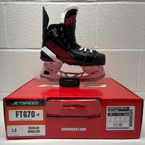 2023 CCM JetSpeed FT670 Hockey Skates Regular Width Size 1.5 (New)