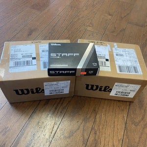 12 Dozen Wilson Staff Model 4 Piece Golf Balls White