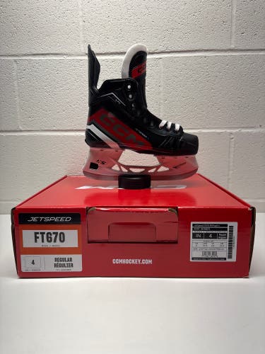 2023 CCM JetSpeed FT670 Hockey Skates Regular Width Size 4 (New)