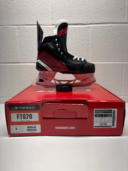 2023 CCM JetSpeed FT670 Hockey Skates Regular Width Size 5 (New)