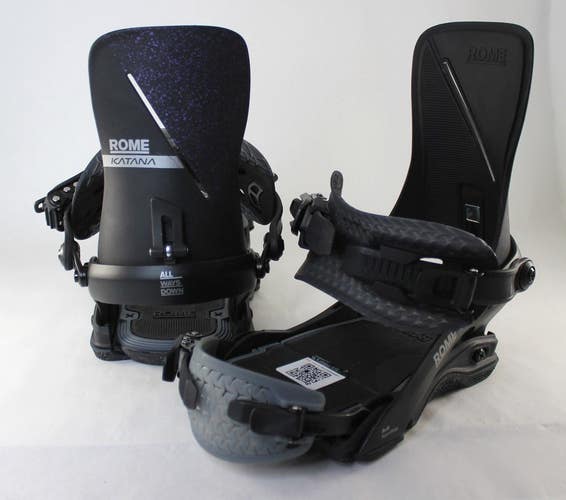 Rome Women's Katana AW Snowboard Bindings Small (Womens US 6.5-8.5) Black Demo