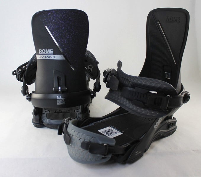 Rome Women's Katana AW Snowboard Bindings Small (Womens US 6.5-8.5) Black Demo