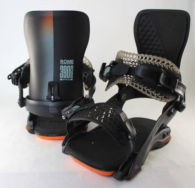Rome 390 Boss FW Pro Snowboard Bindings M/L (Men's US 7.5-10) Black/Slate Demo