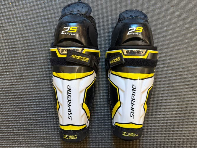 Youth Bauer Supreme 2S Pro 10" Shin Pads (Used)