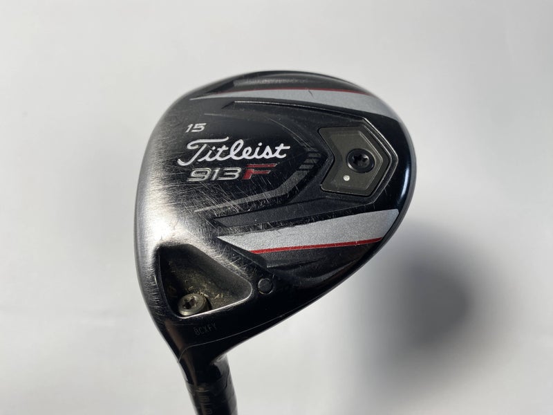 Titleist 913 F 3 Fairway Wood 15* Aldila RIP Phenom 70g Stiff LH Midsize Grip