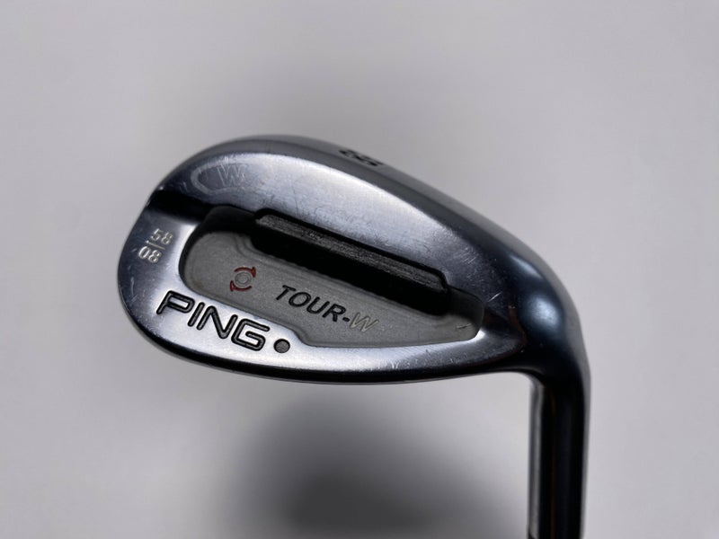 Ping Tour-W Brushed Silver Lob Wedge LW 58* 8 Black Dot DG S300 Wedge Mens RH