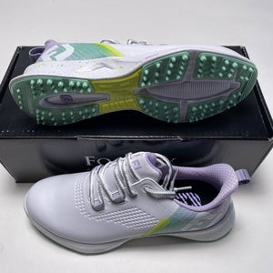 FootJoy FJ Fuel Golf Shoes White Green Pink Women's SZ 8 (90684)