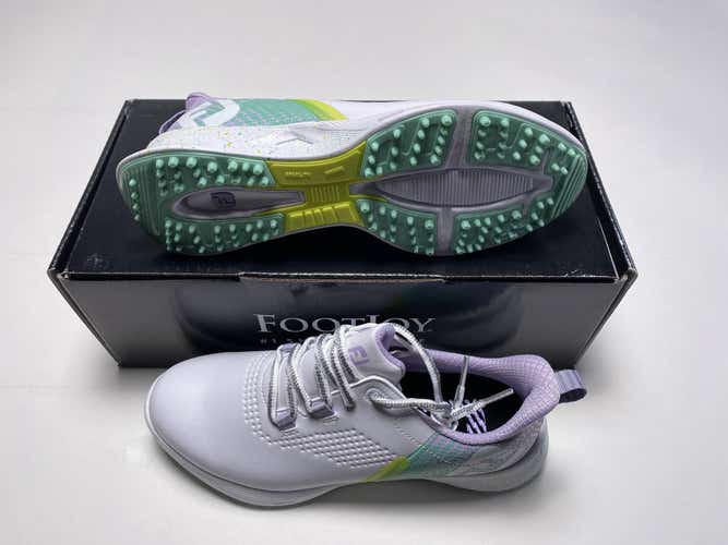 Adidas FJ Fuel Golf Shoes White Green Pink Women's SZ 7.5 (90684)