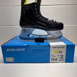 2022 Bauer Supreme M4 Hockey Skates Regular Width Size 15 (New)