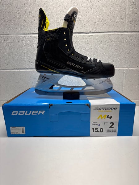 2022 Bauer Supreme M4 Hockey Skates Regular Width Size 15 (New)