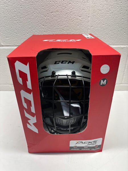 New!!  CCM Tacks 210 Helmet Combo Medium White