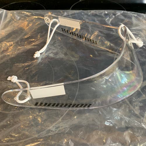 New Warrior Ritual Senior Goalie Mask Dangler Clear with Laces *Read Full Description*