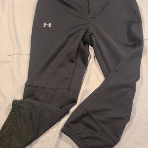 Black Women's XS Youth Under Armour Game Pants (New)
