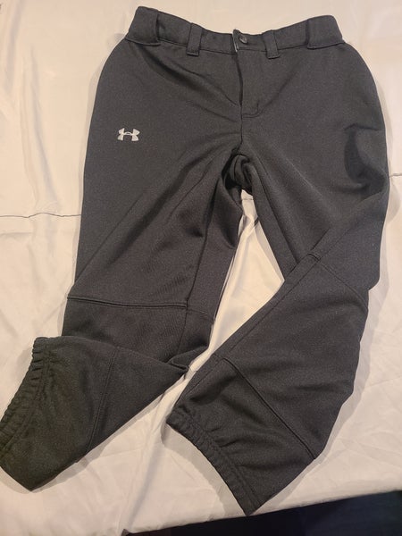 Black Women's XS Youth Under Armour Game Pants (New)