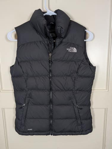 The North Face 700 Fill Down Puffer Vest Womens Size: XS Black Zip Pockets Warm