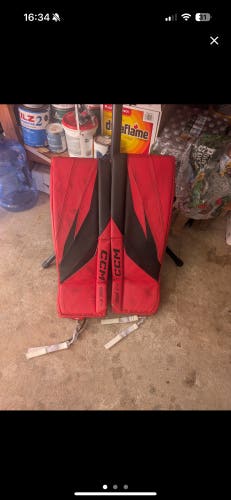 30" 2024 CCM Axis F9 Goalie Leg Pads (Used)