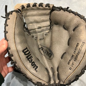 Black Wilson A360 RH Catcher's Baseball Glove 31.5" (Used)