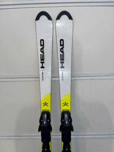 144cm HEAD World Cup Rebels i.SL RD Racing Skis With Bindings Max Din 11 (Used)