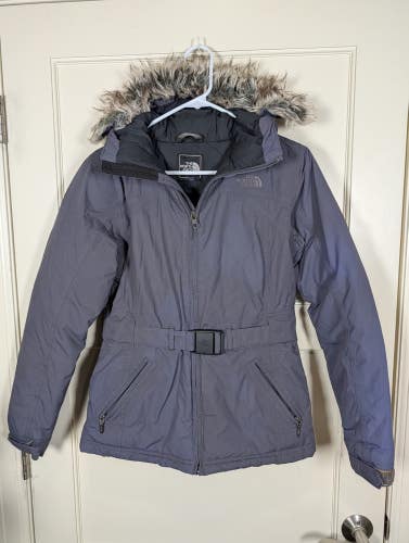 The North Face Greenland Arctic Womens Down Waterproof Jacket Blue Parka Size: S