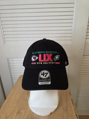 NWS Super Bowl LIX '47 Clean Up Strapback Hat NFL