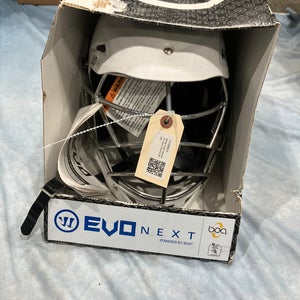 White Adult S/M Warrior Evo Next Helmet (New)