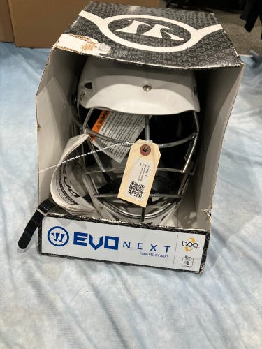 White Youth Warrior Evo Next Helmet (New)