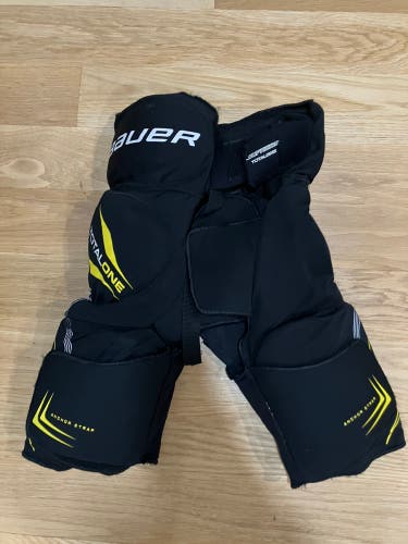 Junior Medium Bauer Supreme TotalOne Hockey Pants and Black Shell (Used)
